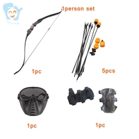 Ensemble de tir à l'arc de combat pour 1 personne, flèches à pointe en mousse EVA, arc recurve Junxing, carbone plastique, sport de plein air, jeu de tir, flèches La Funcosa