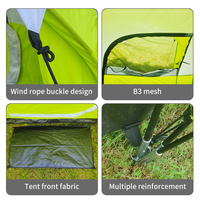 Tente portable double couche de luxe Grande tente familiale pour les pique-niques en plein air Camping Randonnée et réunions de famille Imperméable