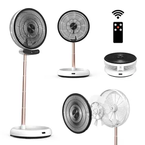 smart wireless pedestal fans remote oscillate ventilation folding electric fans for home with PSE certificate