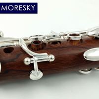 MORESKY Rosewood Professional Clarinet Bb Silver Plated 17 Keys Nickel Silver Customized M103 OEM Mopane Body
