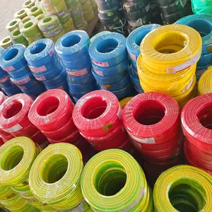 China manufacturing 1.5mm 2.5mm 4mm 6mm building pvc insulation copper electricity electrical cable wire for house wiring