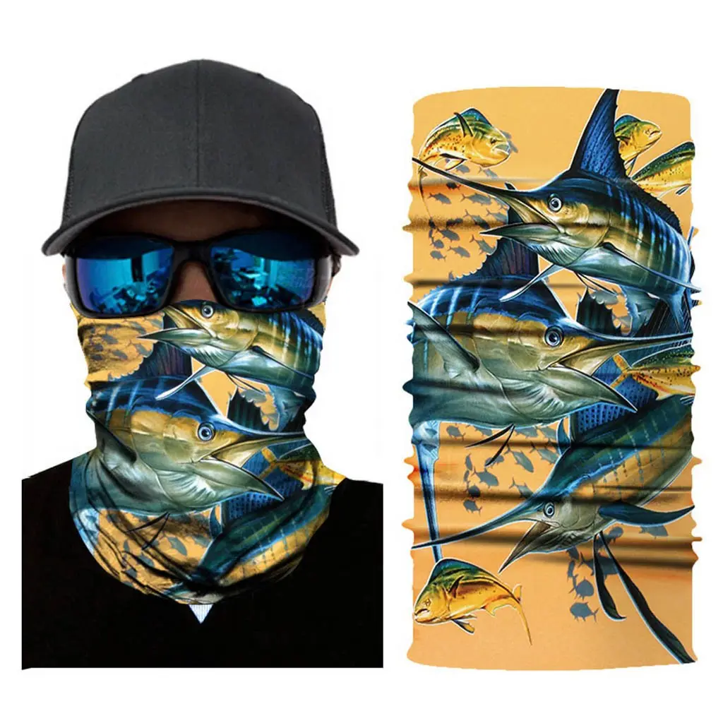 Nouvelle Mode 3D Multifonction Pêche Écharpe Sans Couture Chapeaux De Pêche Bandana de Pêche En Plein Air Activité Tube Bandana