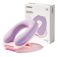 Oreiller de voyage pliable pour enfants Mideer MD1238 - Mousse violette, tissu doux en mousse à mémoire de forme pour enfants, avec fermeture à pression