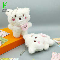 Vente en gros de porte-clés ours en peluche Kawaii personnalisés décoration sac pendentif ours en peluche mini jouets en peluche poupées porte-clés