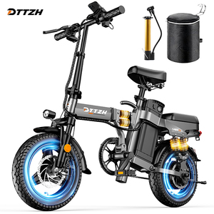 免费送货 A12S 美国仓库存货 A12S 锂电自行车 52v 25Ah 峰值功率自行车 可折叠电动自行车 DTTZH 14 英寸 - Product Image 1