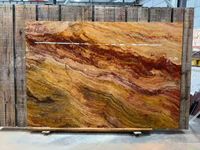 Lembaran Batu Alam Mewah Tiger Jade Onyx Kata Merah untuk Dekorasi Dinding Utama Vila