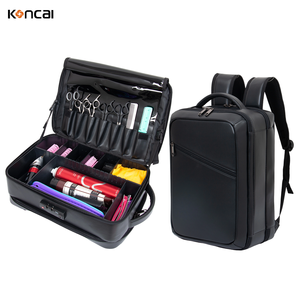 Zaino da Barbiere KONCAI in Pelle per Attrezzi da Parrucchiere con Tasche Organizzate per l'Essenziale dello Styling - Product Image 1