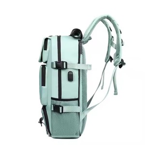<span class=keywords><strong>Bolsa</strong></span> de viaje con múltiples compartimentos Oxford Unisex personalizada para hombres, separación húmeda y seca, mochila impermeable para ordenador portátil con USB - Product Image 2