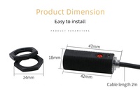 Sensor Infrarrojo NPN ER-D50C4, Detector de Velocidad de Vehículos, Interruptor Fotoeléctrico, Sensores Ópticos