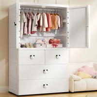 Armoire de rangement convertible épaissie pour vêtements de bébé et d'enfant, idéale pour chambre et hôtel, design moderne et écologique