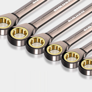 1Pc 6-32mm Cờ lê kết hợp bánh cóc Tiết kiệm sức lao động Công nghiệp kép Sử dụng kép Mở/Đầu spline Thép hợp kim Crom Vanadi - Product Image 6