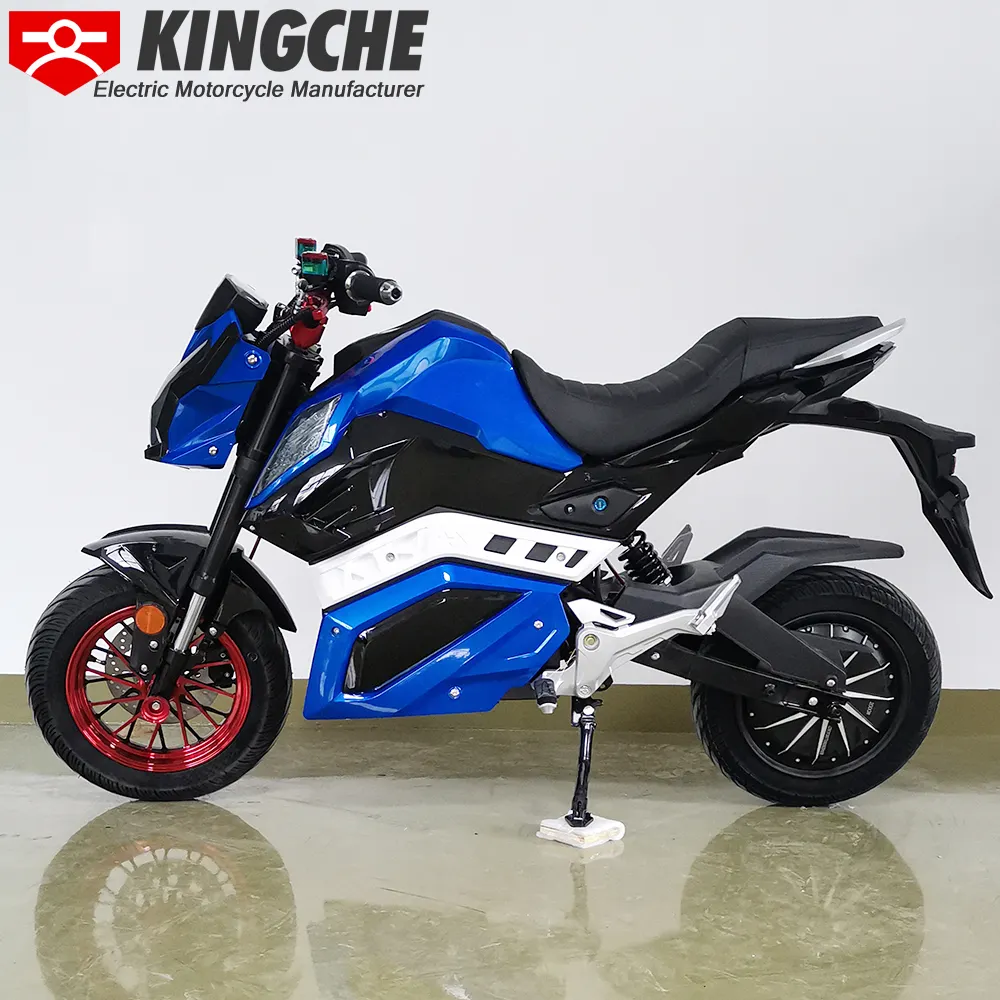 Motocicleta eléctrica de alto rendimiento conveniente superventas extraíble con batería de litio de alta velocidad Motocicleta eléctrica