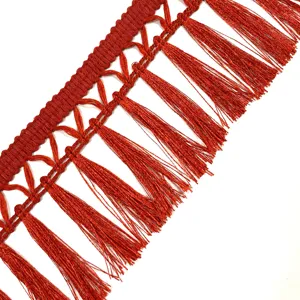 Polyester 70Mm Edelmetaal Fancy Fringe Lace Gebruik In Vrouwen Kleding En Decoraties Beschikbaar In 20 Kleuren