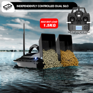 Nuevo Bote Cebador RC V070 con Batería <span class=keywords><strong>de</strong></span> 12000mAh 7.4V, Control Remoto <span class=keywords><strong>de</strong></span> 500m, Doble Motor, GPS, Beidou, Autodirección y Buscador <span class=keywords><strong>de</strong></span> Peces - Product Image 3