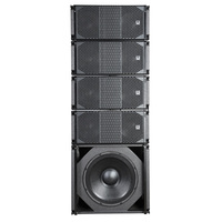 LA210F LA18W 2 yönlü çift 10 inç 600W 18 inç profesyonel amplifikatörler Subwoofer için sıralı hat hoparlör ses ses ekipmanı