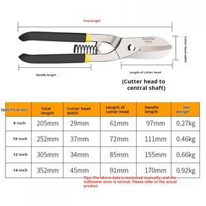 Ciseaux industriels OEM capables de couper des plaques de <span class=keywords><strong>fer</strong></span>/du grillage métallique/des fils/des tuyaux en plastique et adaptés à une variété de types de travaux - Product Image 5