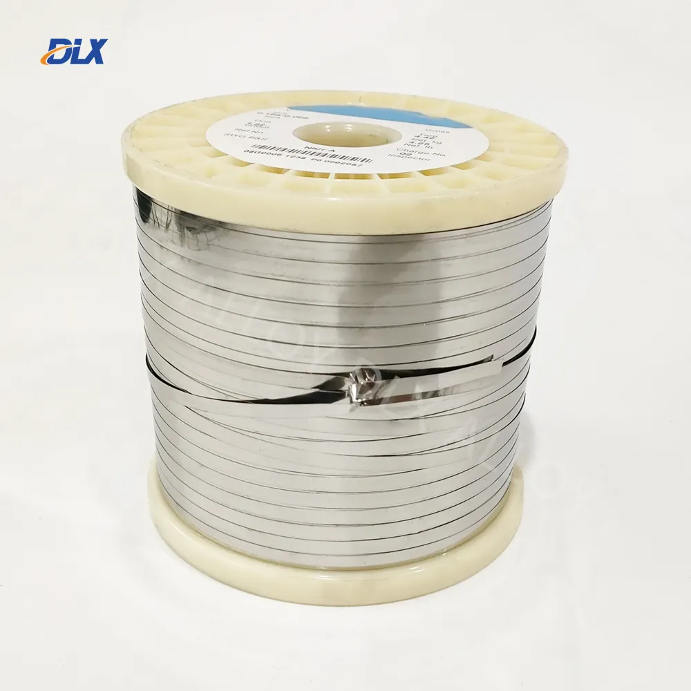 Fil de résistance électrique Nichrome NiCr 80/20 fil plat ni80 cr20 fil de ruban
