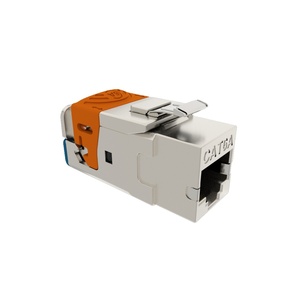 Oem Sản phẩm mới <span class=keywords><strong>RJ45</strong></span> STP Cat6/cat6A/<span class=keywords><strong>CAT7</strong></span>/cat8 8P8C 180 độ toolless Ethernet mô-đun Mạng Keystone <span class=keywords><strong>jack</strong></span> - Product Image 1