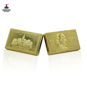 Bật Lửa Chống Gió Dollar Gold Bar, Bật Lửa Kim Loại