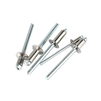 Mandrin de traction en acier inoxydable, classe 10 11 A2-70 A4 AISI Break, tête fraisée CSK, extrémité ouverte, Rivet aveugle DIN 7337