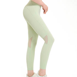 Leggings de yoga respirants à taille haute élastique, sans coutures, extensibles, pour femmes, pantalons de sport - Product Image 1
