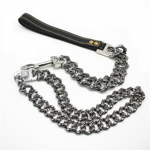 Collar de perro de cadena grande al por mayor collar de perro de lujo diseños de cadena de oro collar de perro chapado en oro - Product Image 5