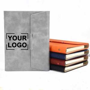 Stylish Tri-Fold <b>A5</b> Business <b>Notebook</b> Matte Finish <b>Lined</b> Pages Magnetic Closure for Notes and Meetings - Product Image 2