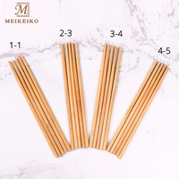 Aiguilles à crochet en bambou et métal Meikeiko en gros pour la confection de perruques, la ventilation des dentelles frontales et les fermetures, avec manche en bois