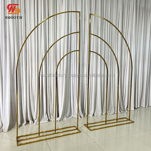 Arco de Metal LEDA para Decoración de Bodas al Aire Libre, Soporte para Telón de Fondo, Camino de Flores, Decoración con Cortina de Cuentas para Bodas - Product Image 3