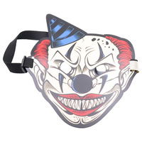 Masque lumineux mascarade EL panneau contrôlé par la voix Halloween masque effrayant LED masque danse discothèque Halloween maquillage musique fête