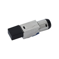 Cat7 konektor tanpa rol berpelindung RJ45 cat6a cat8 bidang terminasi steker keystone jack