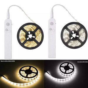 Tira de Luces LED de 5 Metros con Sensor de Movimiento PIR, Luz Nocturna de Inducción, Cinta de Luz para Debajo del Gabinete, para Habitaciones, Armarios, Iluminación Interior - Product Image 5