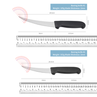 Couteau de cuisine à vente chaude, manche en PP+TPR, couteau de boucher incurvé, lame en 9cr18 de 6 pouces, couteau à désosser