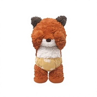Peluche Renard Mignon et Timide avec Rembourrage en Coton PP, Hauteur 31-50cm, Idéal pour Filles - Cadeau d'Anniversaire pour Câliner et Dormir