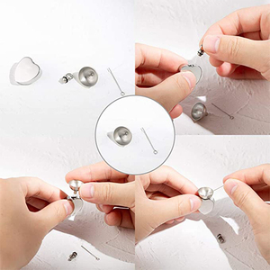 Colgante de corazón de acero inoxidable con alas de Ángel y piedra de nacimiento, collar, urna de cremación, joyería, recuerdo para cenizas de mascota humana - Product Image 3