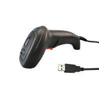 Cable de escáner de código de barras láser portátil 1D lector de código de barras de mano de largo alcance Cable USB para Cable de sistema POS y gestión de inventario