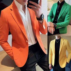 Costume d'affaires décontracté et formel à la mode pour hommes, <span class=keywords><strong>manteau</strong></span> pour hommes Single West, robe de soirée et de mariage, veste, <span class=keywords><strong>manteau</strong></span> Slim Fit à la mode coréenne - Product Image 3
