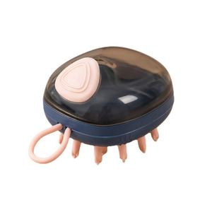 Brosse de massage multifonction en silicone pour le cuir chevelu et les cheveux des bébés, idéale pour la maison et les voyages, avec distributeur de shampoing - Product Image 1