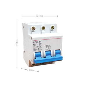 Fábrica preço por atacado barato de alta qualidade miniatura disjuntor Interruptor de ar doméstico 3p 1-63A - Product Image 5