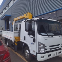 Camion grue hydraulique XCMC 1SUZU KV100 de 3,2 tonnes, 4x2, avec benne basculante intégrée, grue légère, moteur Yuchai Hengli