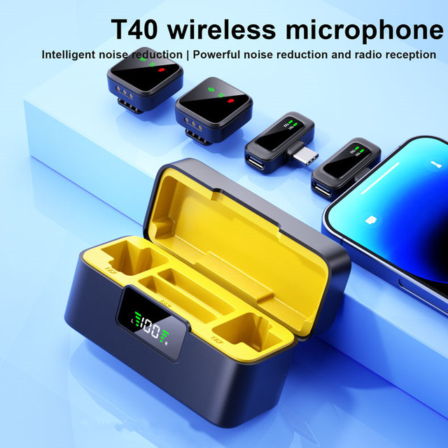 Live Streaming Microphone Video Vlog Shoot Wireless Lavalier Microphone Handheld Mic Universal Compatibility for Family Karaoke