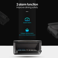 Sistem proyektor Speedometer mobil Digital, Speedometer kaca depan mobil tampilan HUD Digital 3.5 "dengan tampilan HUD Head up Universal
