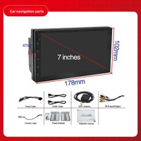 Reproductor MP5 para Auto Android de 7 Pulgadas con GPS, Navegación, Estéreo, DSP, Carplay, Pantalla Dividida, Universal, Multimedia para Tablero
