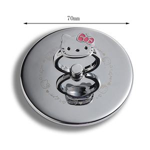 Promotional Ring Holder Cosmetic Make up <b>Mirror</b> With PU Pocket in Customized Shape - Product Image 5