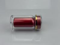 Flacon vide pour pilules en acrylique à double paroi de qualité alimentaire, sans BPA, pour comprimés, capsules, poudre, impression personnalisée, OEM, ODM, usine