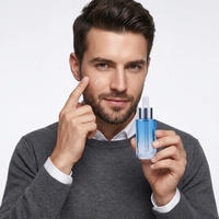 Flacon compte-gouttes d'huile essentielle en verre rond de 30ml pour soins de la peau, emballage cosmétique, flacon compte-gouttes liquide