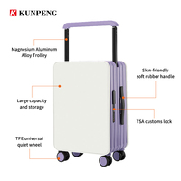 Kunpeng Moderne Smart Carry Spinner Valise Léger Anti-Explosion PC Bagages Sacs Serrure Ouverture Voyage Cabine Cas Bagages
