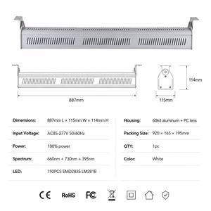 Luces LED Lineales de Cultivo de 150w AC110V Personalizables con Espectro Rojo Profundo de 660nm para Cultivo de Tejidos en Laboratorio y Crecimiento de Plántulas - Product Image 5