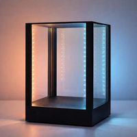 Vitrine d'exposition personnalisée en acrylique avec LED RGB pour figurines, modèles et présentation en magasin