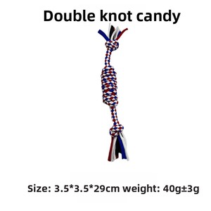 Juguetes para Masticar para Perros Zoyi Pet Fun, Juego de Cuerdas de Algodón Anudadas, Ecológicos, Duraderos e Interactivos para Perros Pequeños y <span class=keywords><strong>Gatos</strong></span>, Uso Diario - Product Image 4